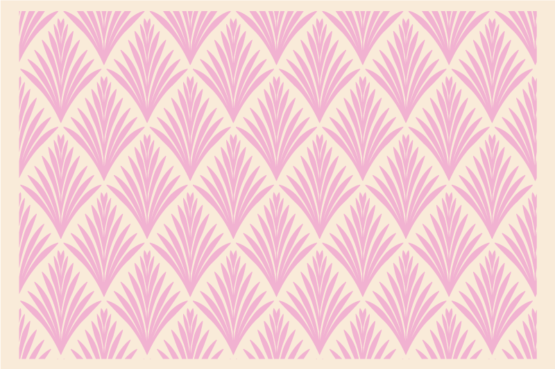 Textured leaf pattern placemat - TenStickers