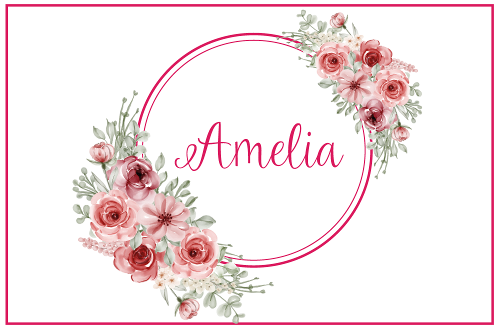 Customizable placemat botanical custom design - TenStickers