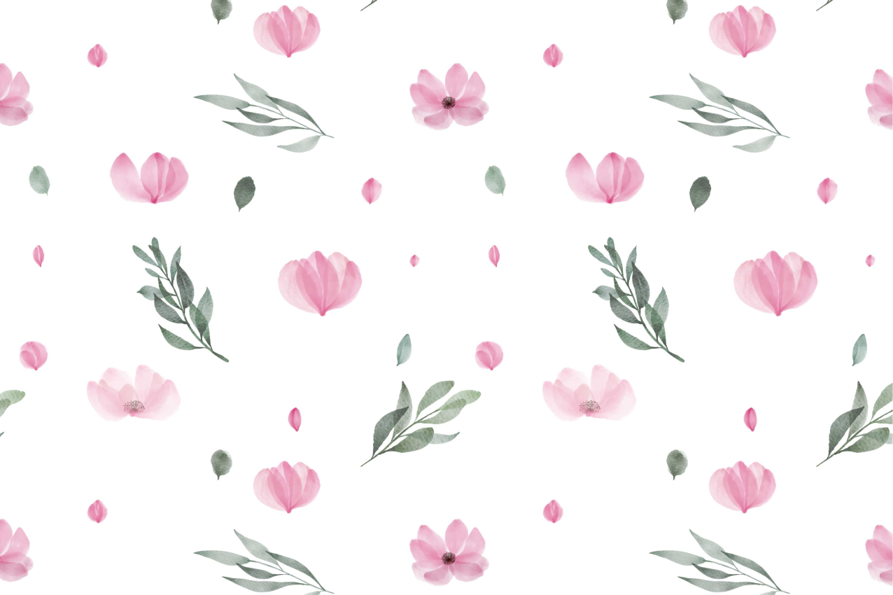 Pink little flowers children placemats - TenStickers