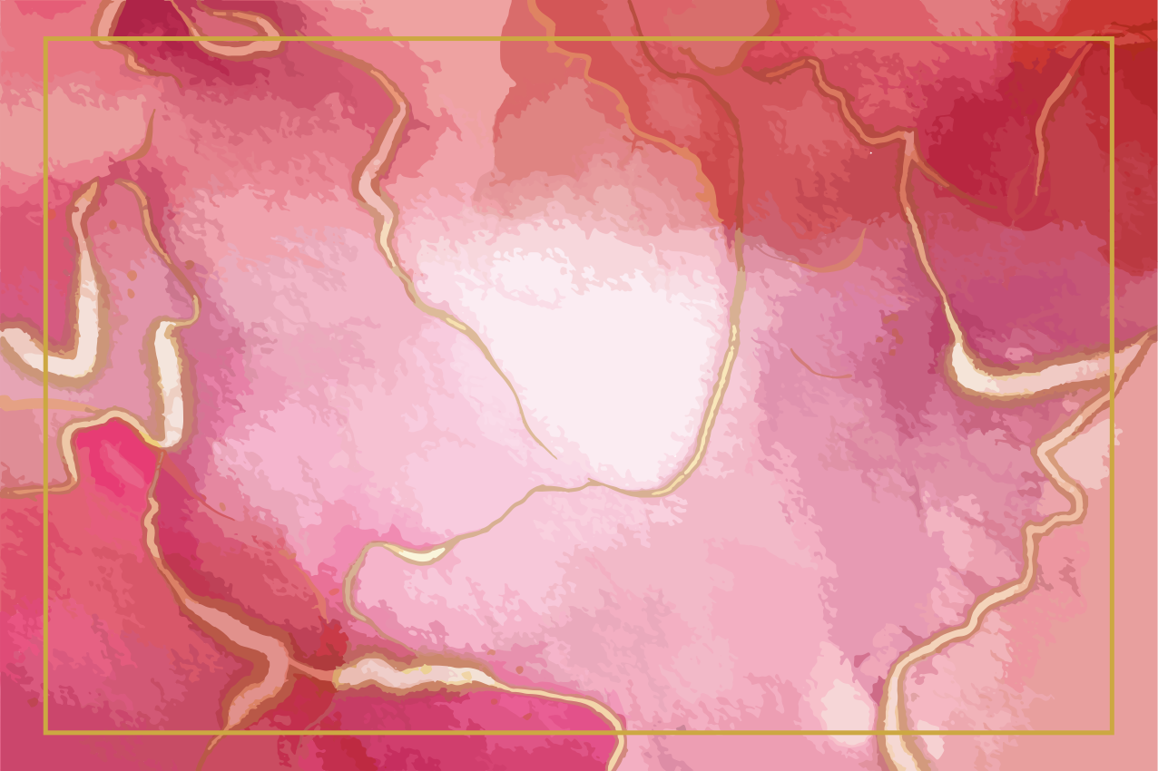 Pink and gold marble effect original placemats - TenStickers