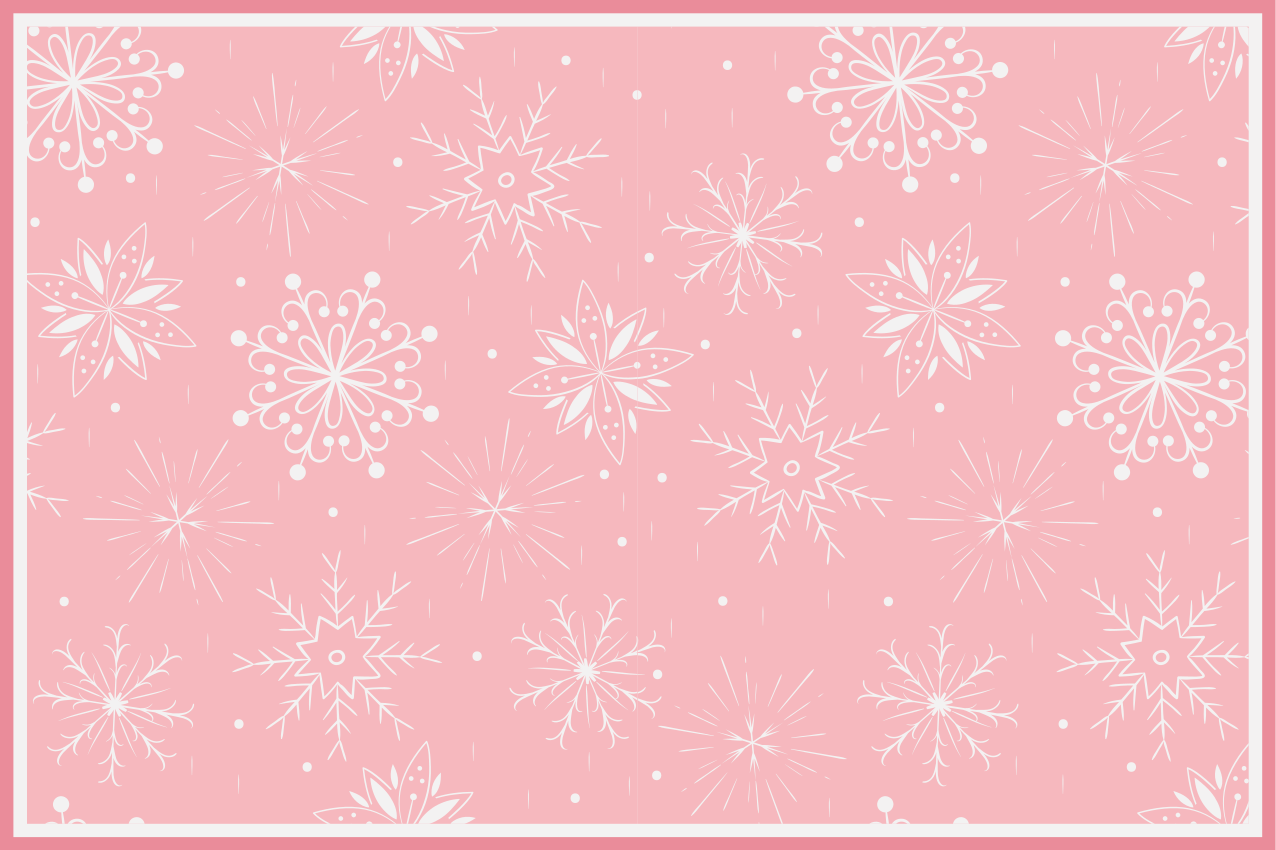 Christmas placemat with snowflake texture - TenStickers