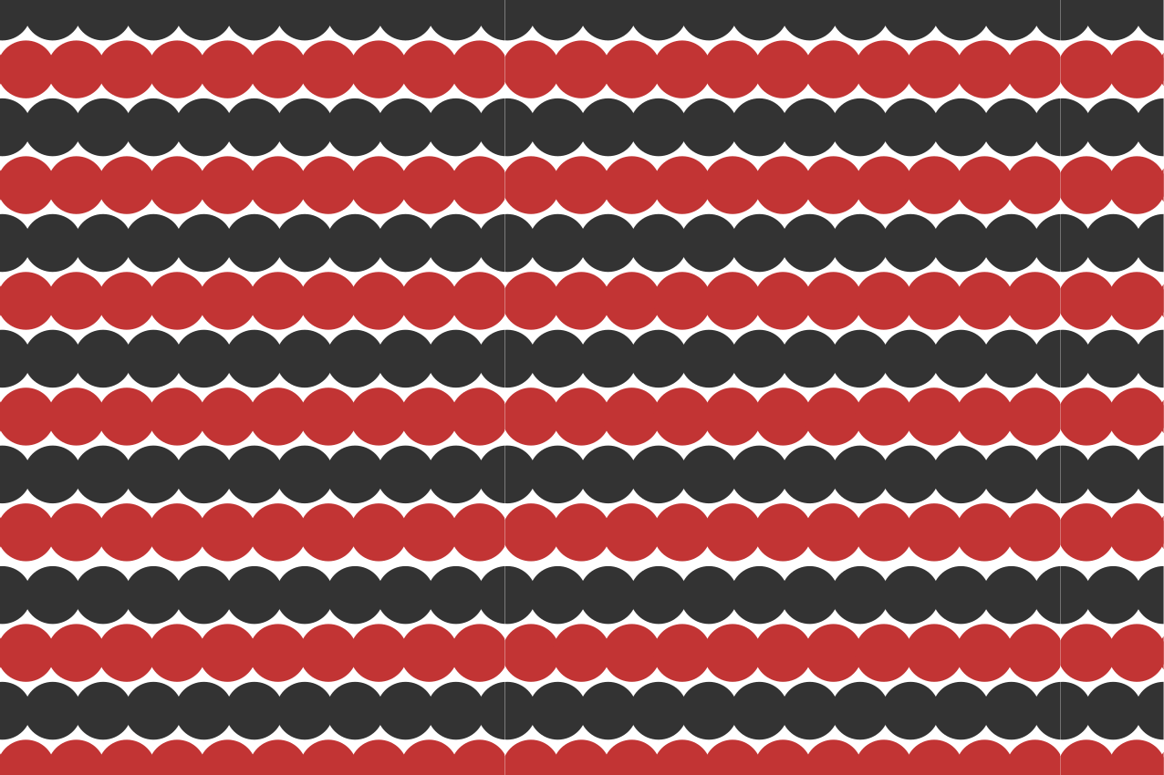 Modern placemat with layered circular design - TenStickers