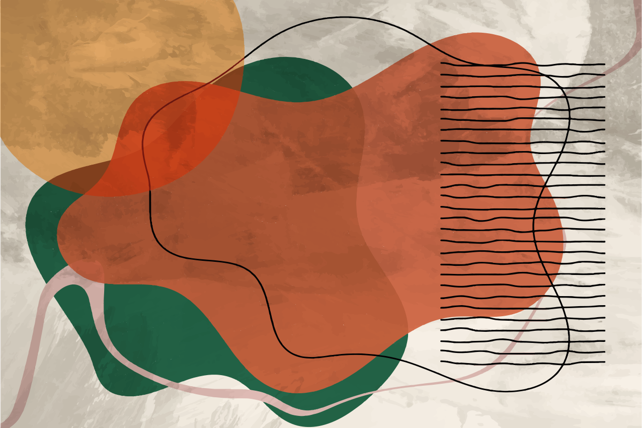 Modern placemat vibrant abstract designs - TenStickers