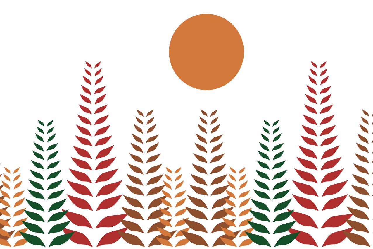 Modern placemat with stylish leaf design - TenStickers