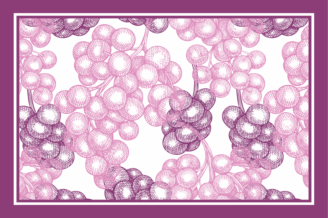 Floral pattern texture placemat - TenStickers