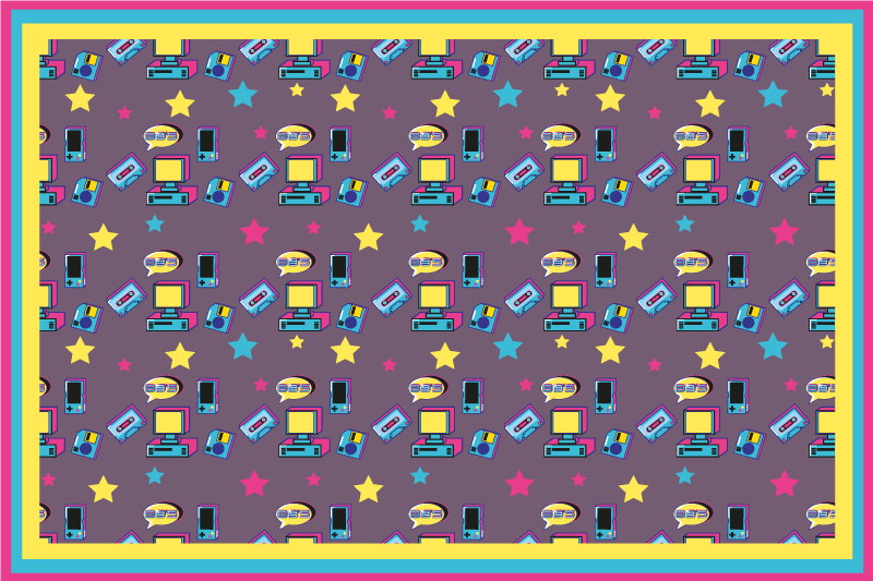 Original placemat colorful starry design - TenStickers