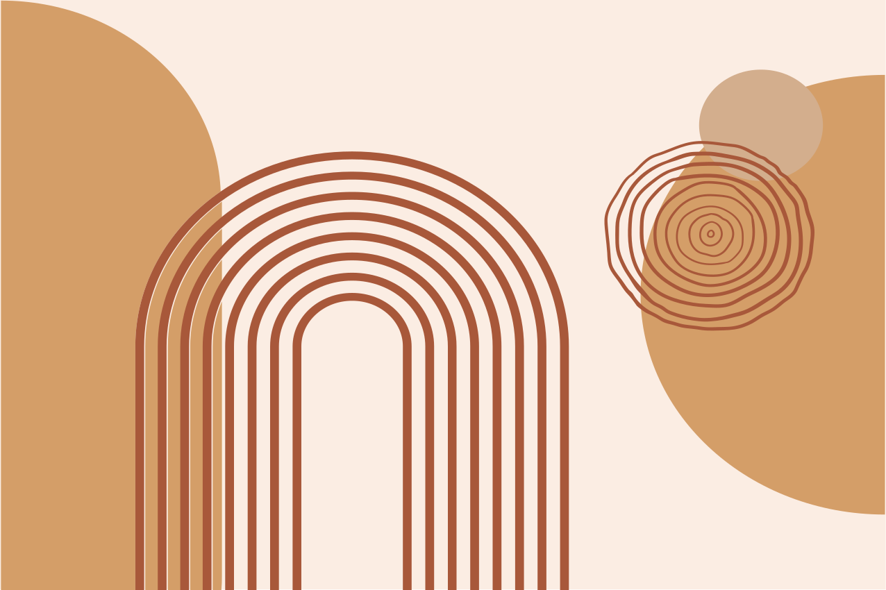 New warm geometric style modern placemats - TenStickers