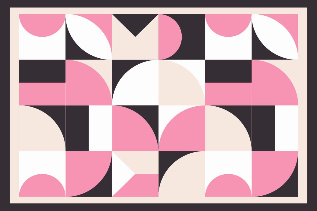 Modern placemat geometric pattern design - TenStickers