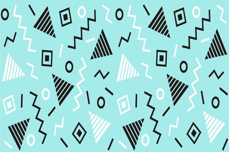 Modern placemat geometric patterns collection - TenStickers