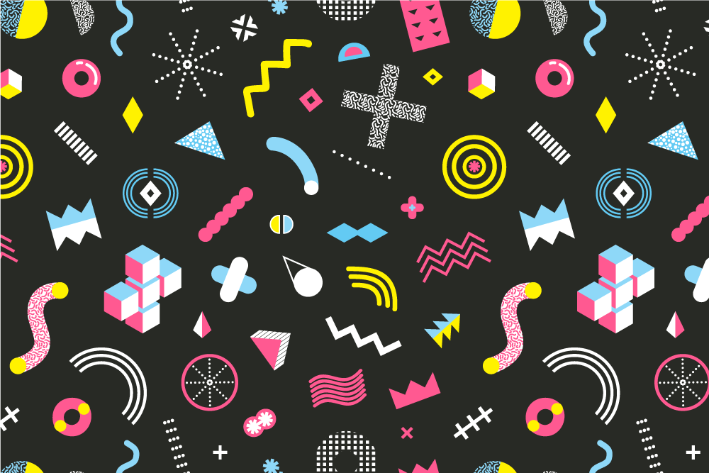 Original placemat with colorful geometric design - TenStickers
