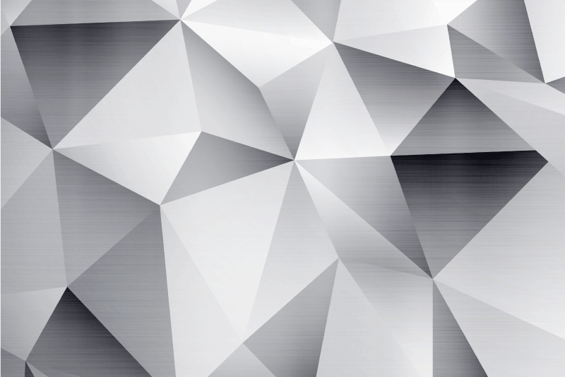 Modern placemat with geometric metallic design - TenStickers