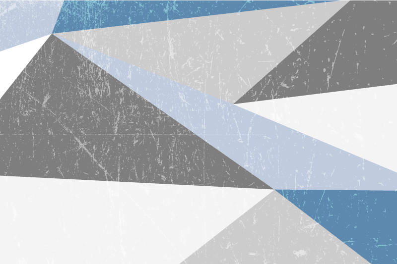 Grey and blue triangle  original placemats - TenStickers