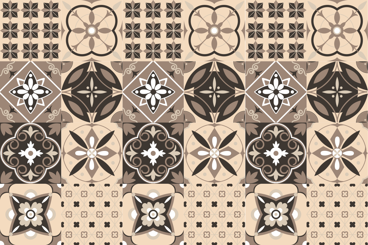 Chic patterned surface placemat - TenStickers