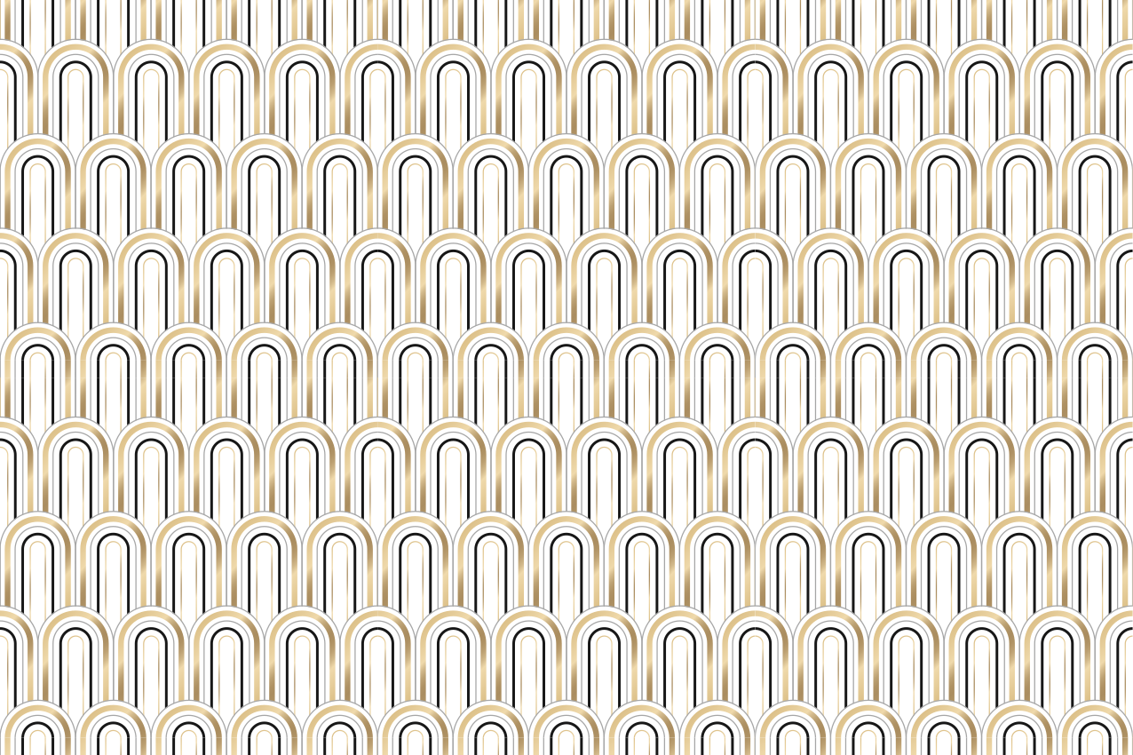 Modern placemat with curved line designs - TenStickers