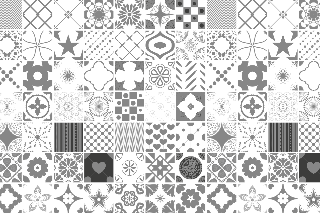 Placemat in patterned monochrome texture - TenStickers