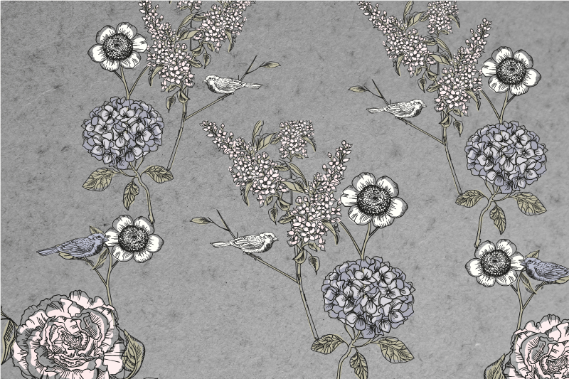 Original placemat with botanical design - TenStickers