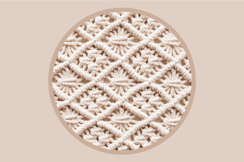 Placemat with elegant crochet design - TenStickers
