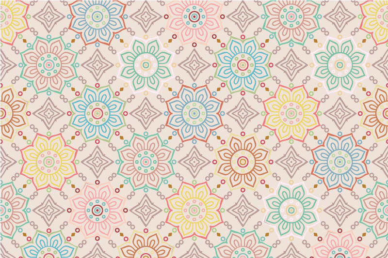 Original placemat with vibrant botanical design - TenStickers