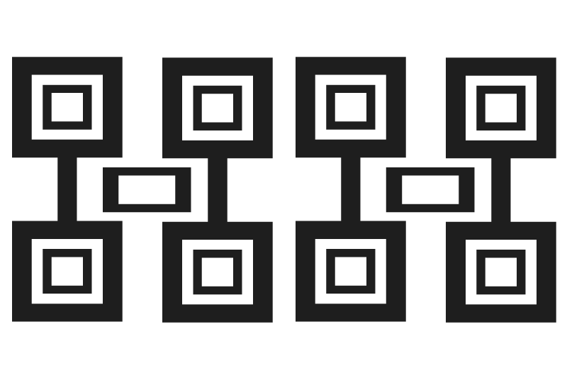 Modern placemat with contemporary square design - TenStickers