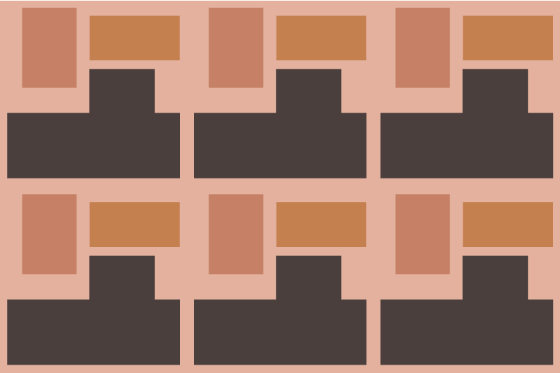 Modern placemat in abstract geometric design - TenStickers