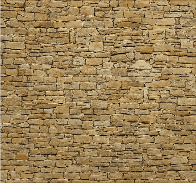 Beige rock wall living room wall mural - TenStickers