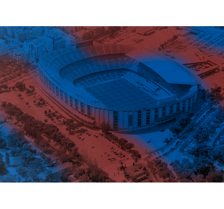 Barcelona Camp Nou City wall mural - TenStickers