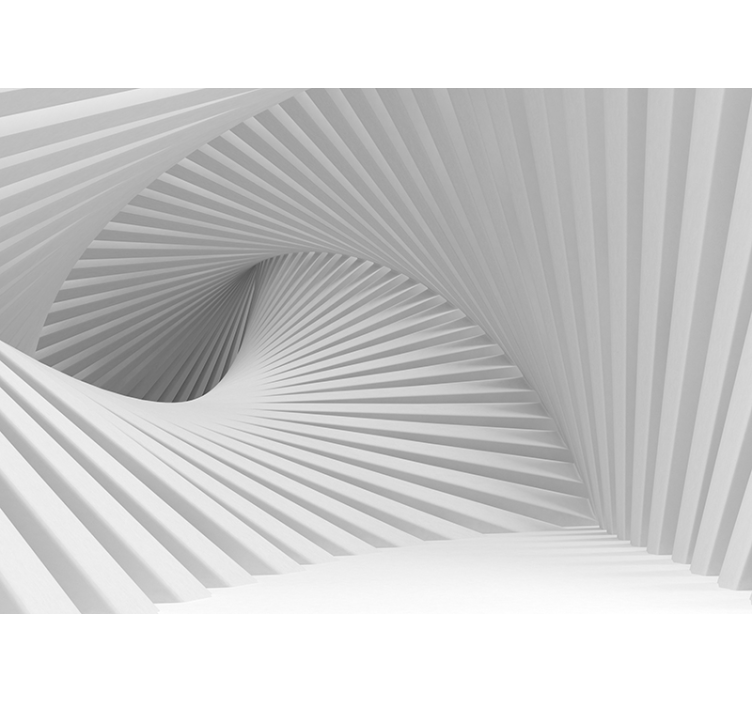 Waves of stairs 3D Wall Mural - TenStickers