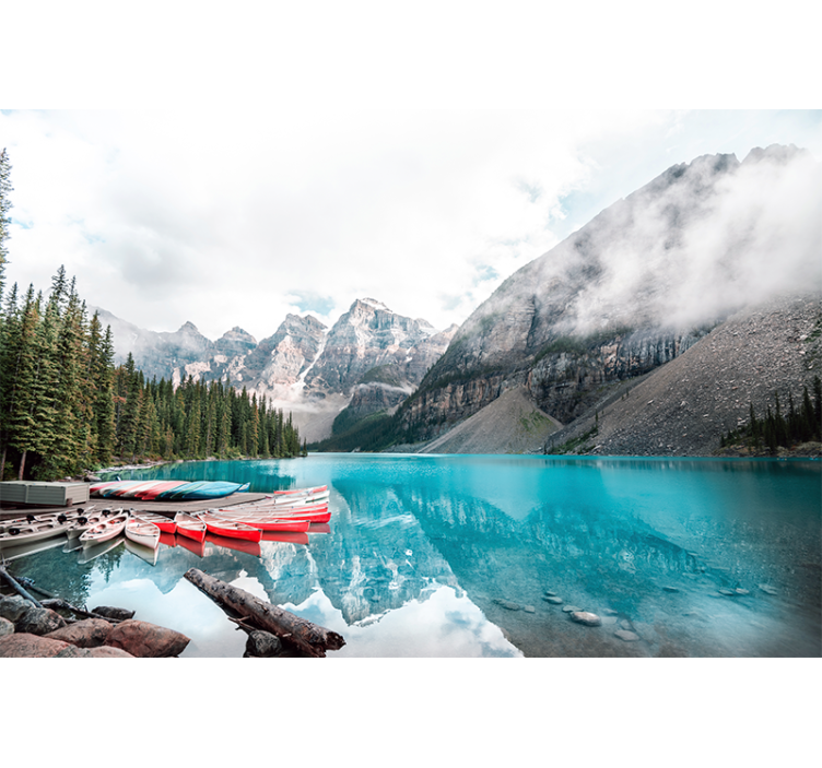 Moraine lake canada national park wall mural - TenStickers