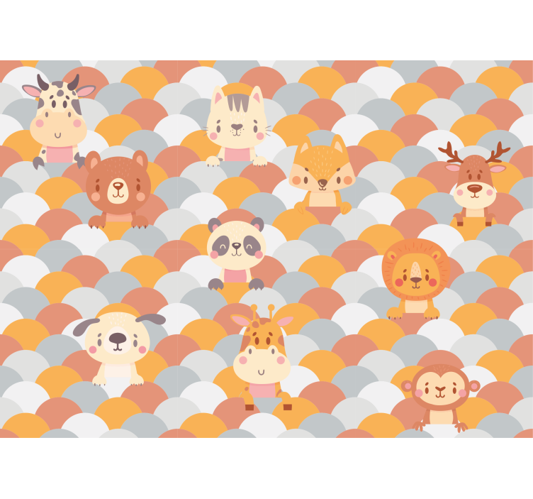 Adorable Creature Expressions animal wall mural - TenStickers