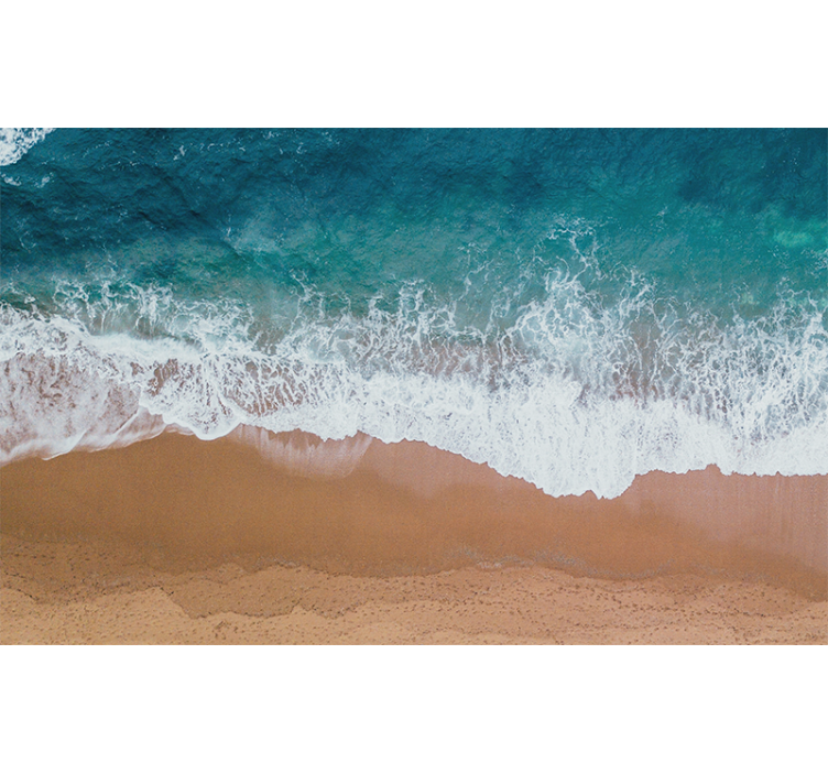 Ocean wall mural seascape wave designs - TenStickers