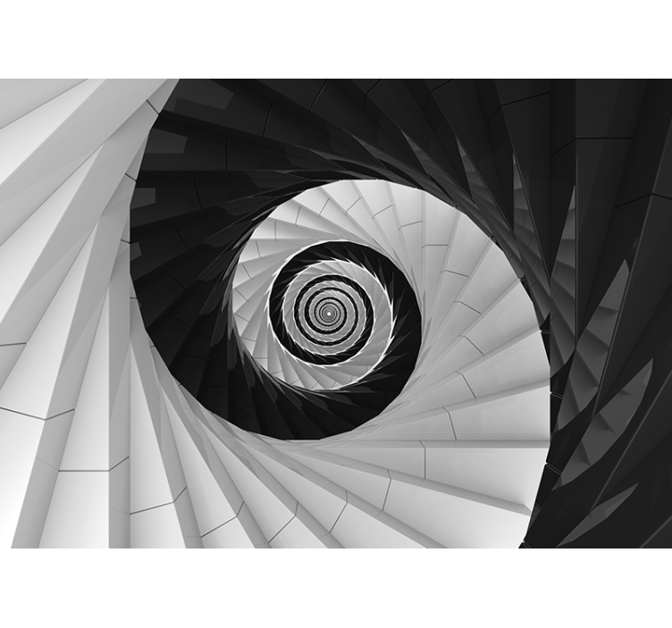 Spiral Effect Structure abstract wall mural - TenStickers
