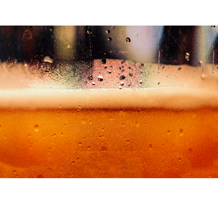 Glass of beer Kitchen Wall Mural - TenStickers