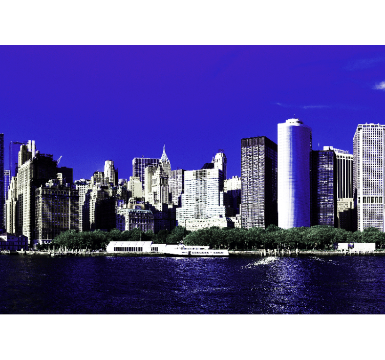 New york wall mural skyline of new york - TenStickers