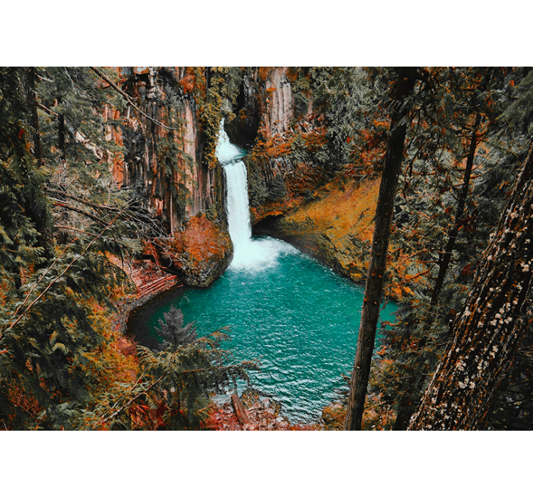 Printemps and autumn under the sea mural - TenStickers