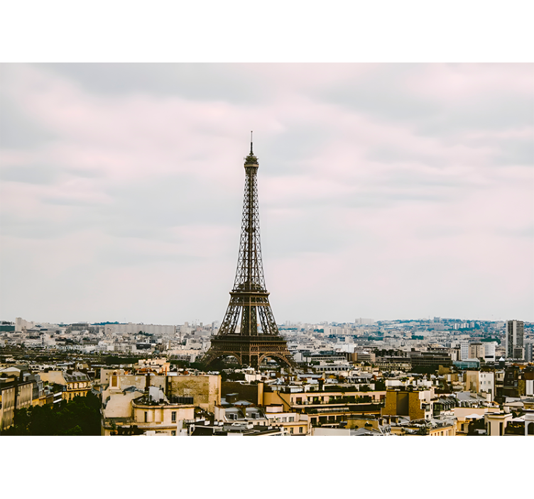 Paris wall mural eiffel tower viewpoint - TenStickers