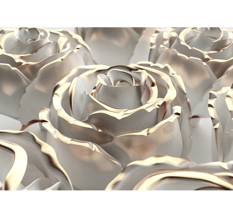 Rose wall mural elegant rose arrangement - TenStickers