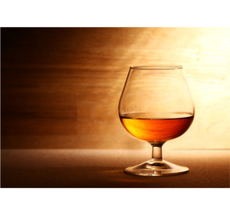 Vehicle wall mural glass of whiskey - TenStickers