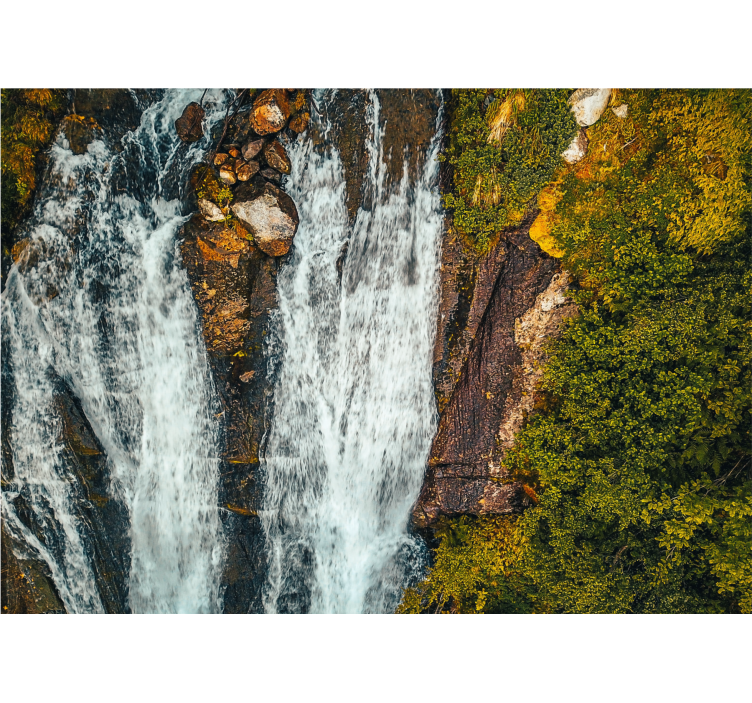 Waterfall wall mural grand cascade landscape - TenStickers