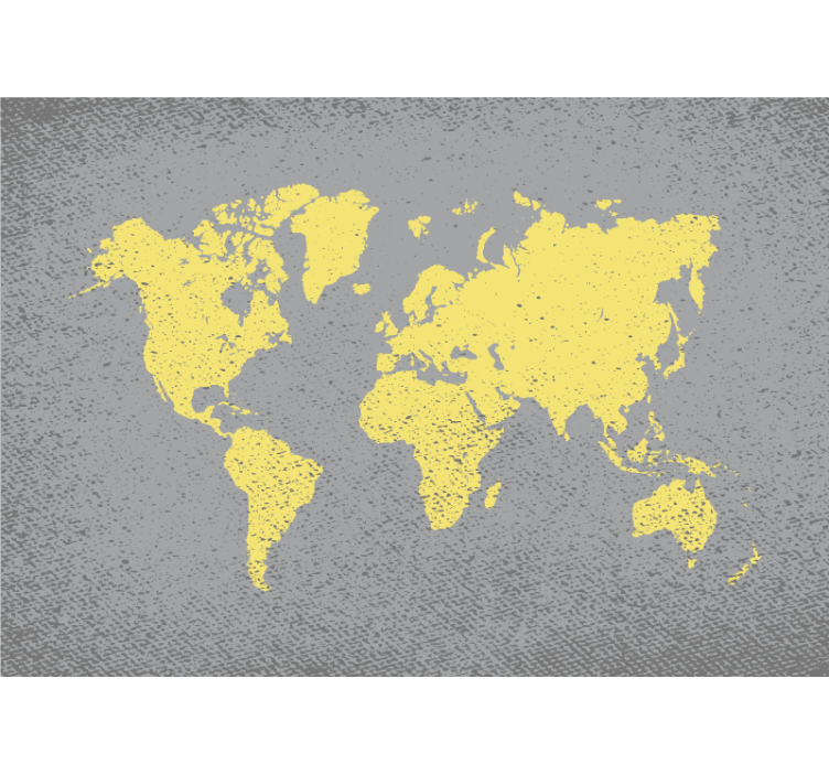 Textured pantone worldmap world map mural - TenStickers