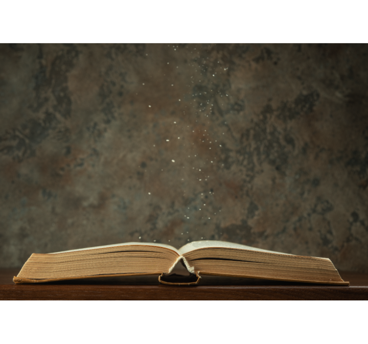 Art wall mural enchanted bookscape - TenStickers