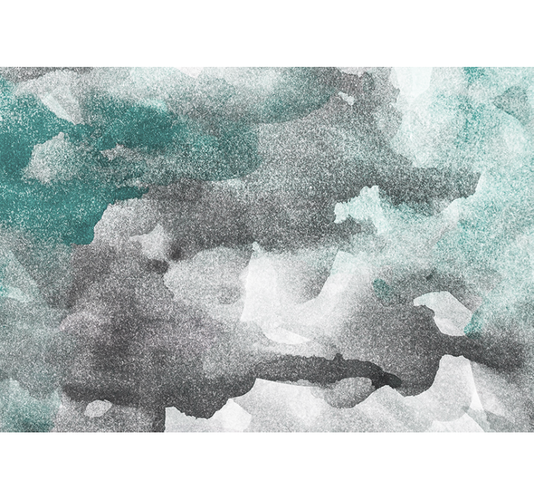 Abstract wall mural textured gray waves - TenStickers