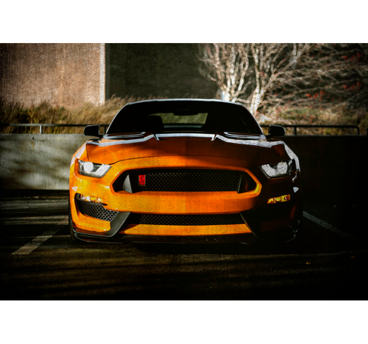 Sleek muscle car vehicle wall mural - TenStickers