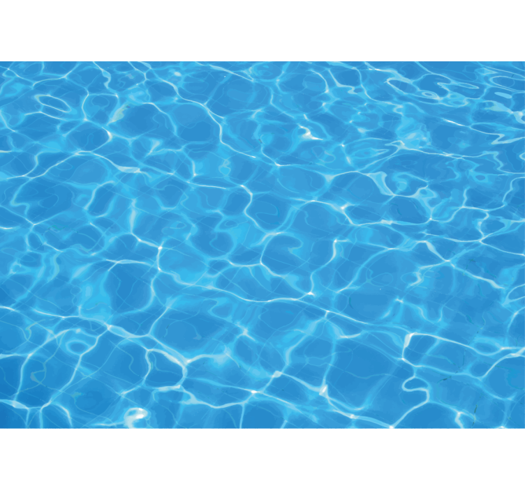 Ocean wall mural clear water surface design - TenStickers