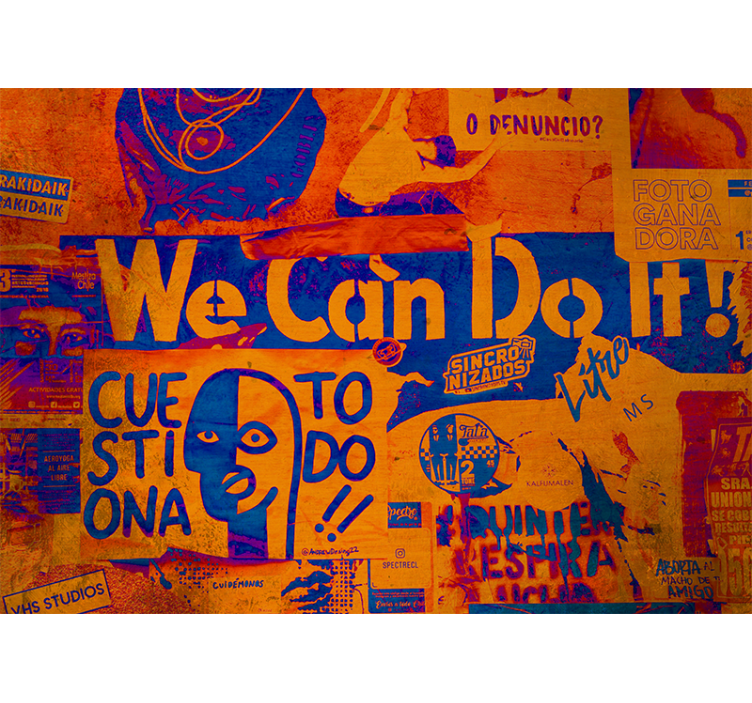 Graffiti wall mural empowered expression - TenStickers