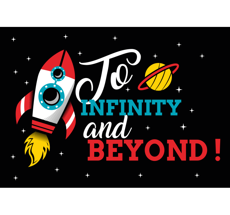 Rocket Space Adventure fantasy wall mural - TenStickers