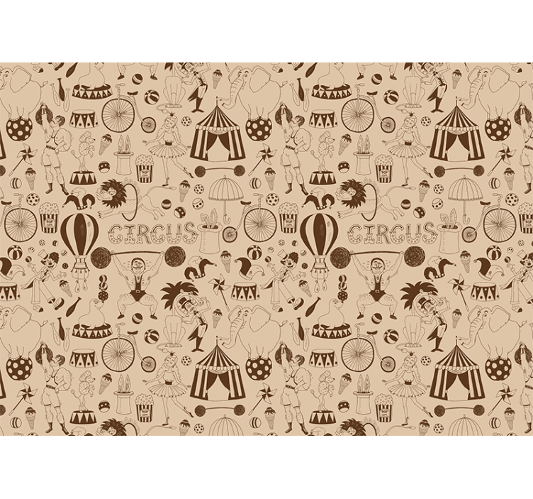 Wall mural people circus performance art - TenStickers