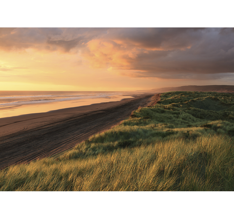 Seaside sunset harmony ocean wall mural - TenStickers