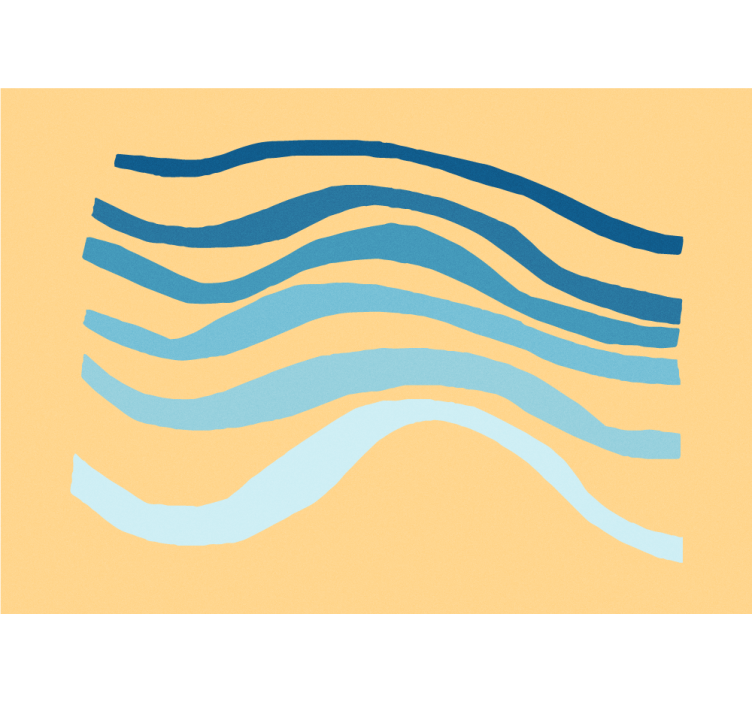 Abstract wall mural wavy lines texture - TenStickers