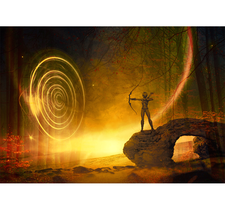 Mystical Fantasy Landscape fantasy wall mural - TenStickers