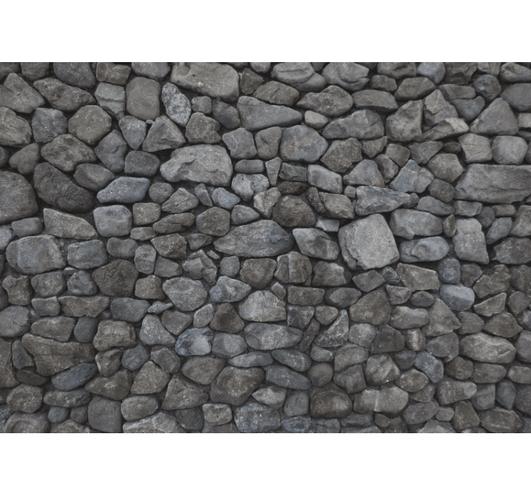 Raw  big boulder design stone wall mural - TenStickers